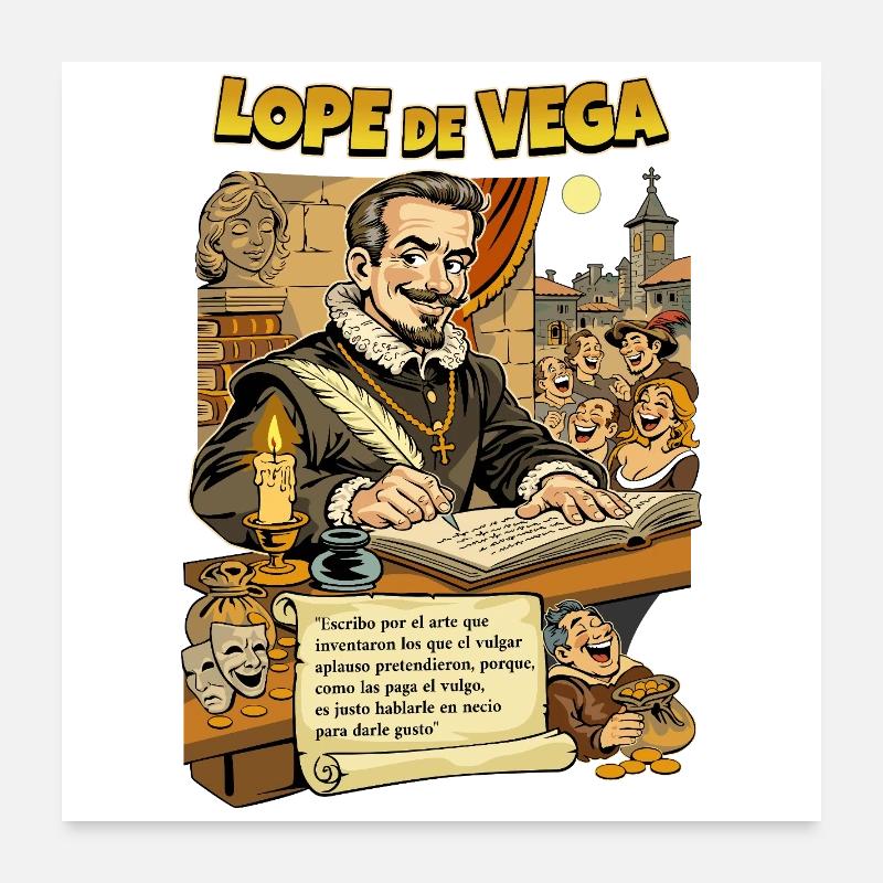 Lope de Vega Poster 60 x 60 cm