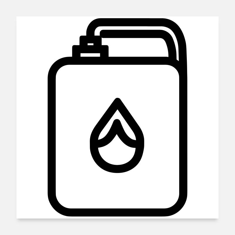 Gas can Poster 24" x 24" (60x60 cm)