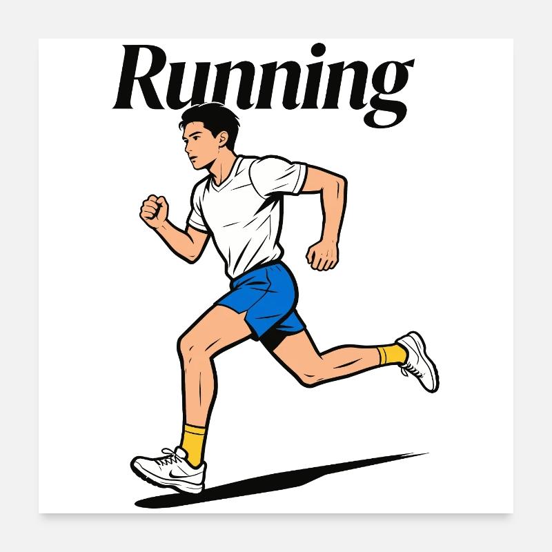 Course en course Poster 60 x 60 cm