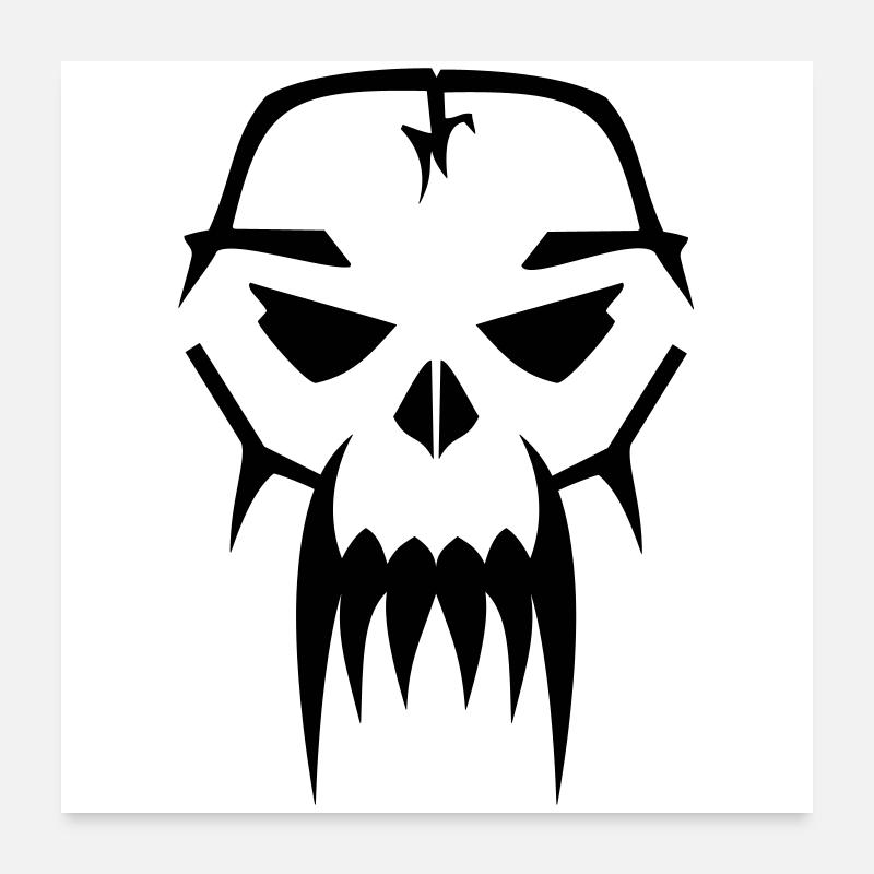 Demon Skull 4.3 Poster 60x60 cm