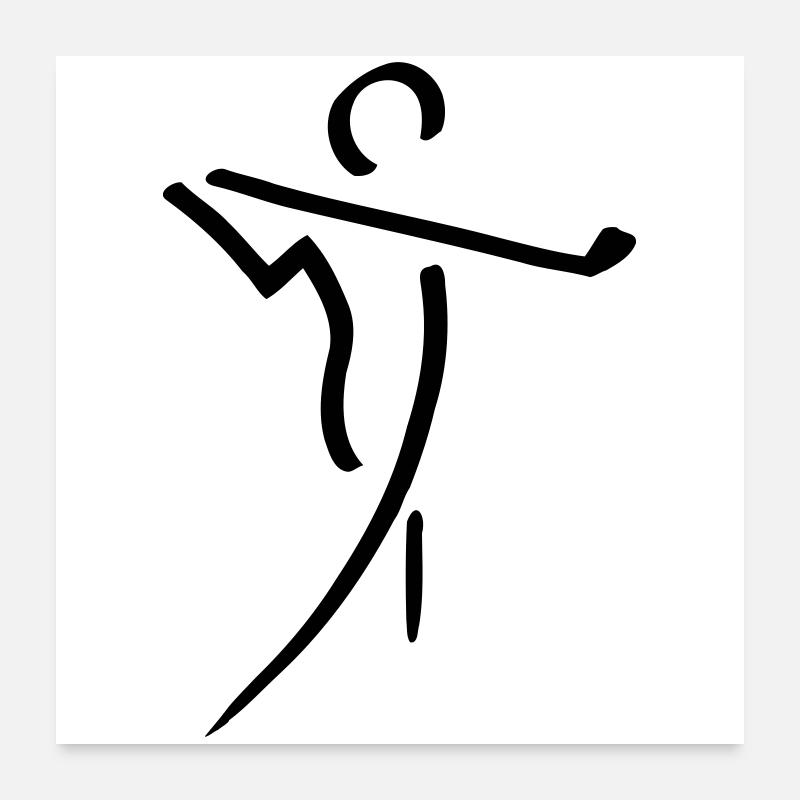 Golfer Golfer Golfer Poster 24" x 24" (60x60 cm)