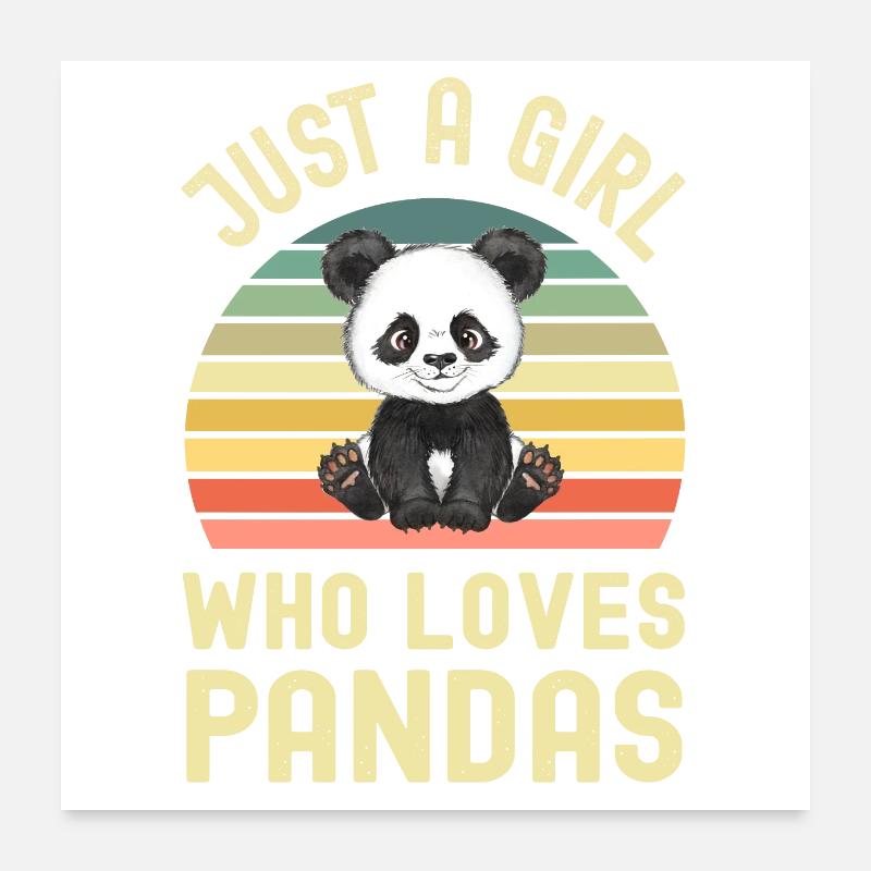Panda Panda Bear Poster 24" x 24" (60x60 cm)
