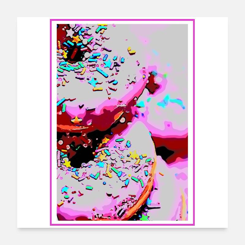 DONUTS Poster 60 x 60 cm