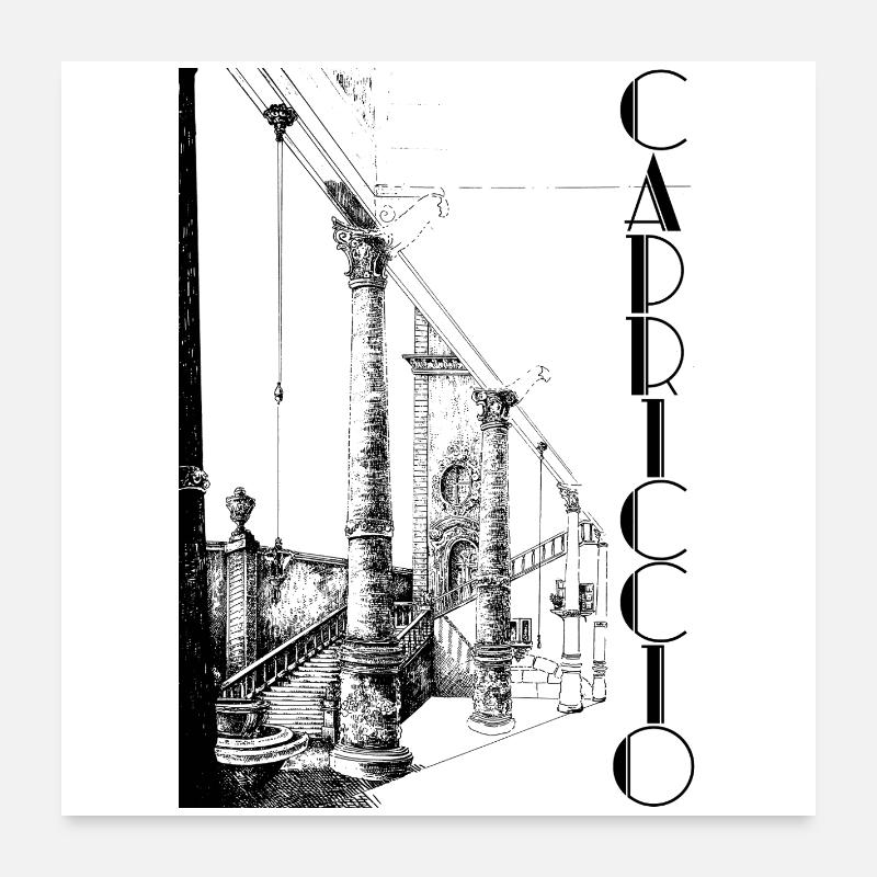 CAPRICCIO Poster 60x60 cm
