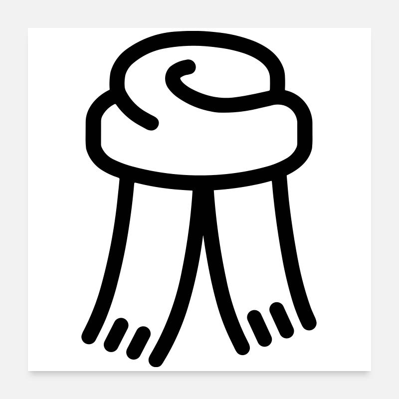 scarf Poster 24" x 24" (60x60 cm)