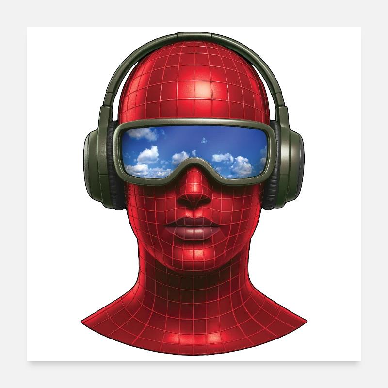 VIRTUAL OXYGEN - sound & vision Poster 24" x 24" (60x60 cm)