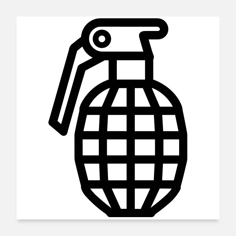 grenade Poster 60 x 60 cm