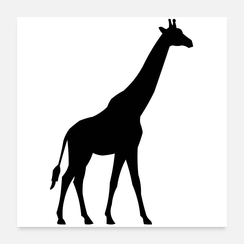 Girafe Poster 60 x 60 cm