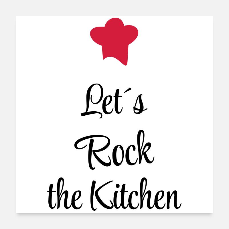 cuisinier Poster 60 x 60 cm