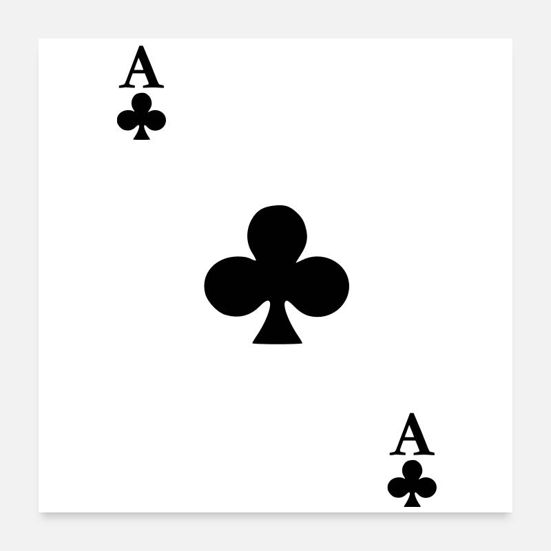 Ace of Clover Poster 60x60 cm