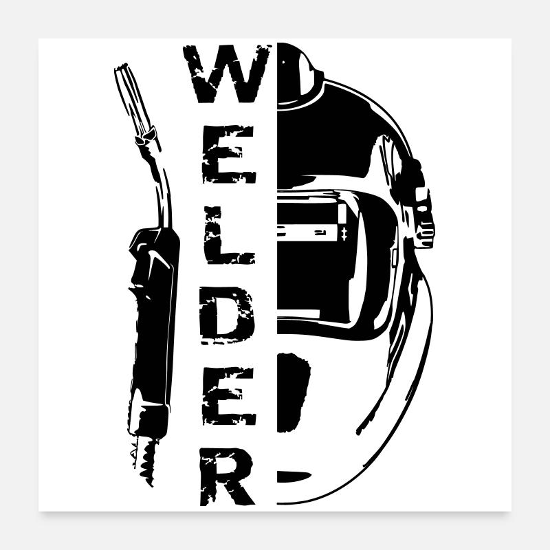 Welding Welder Poster 24" x 24" (60x60 cm)