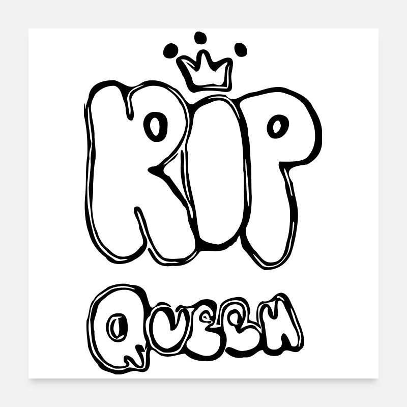RIP Queen Poster 60x60 cm