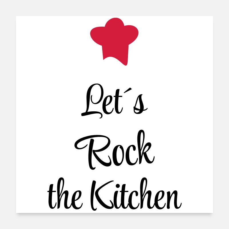 Vibrons la cuisine Poster 60 x 60 cm