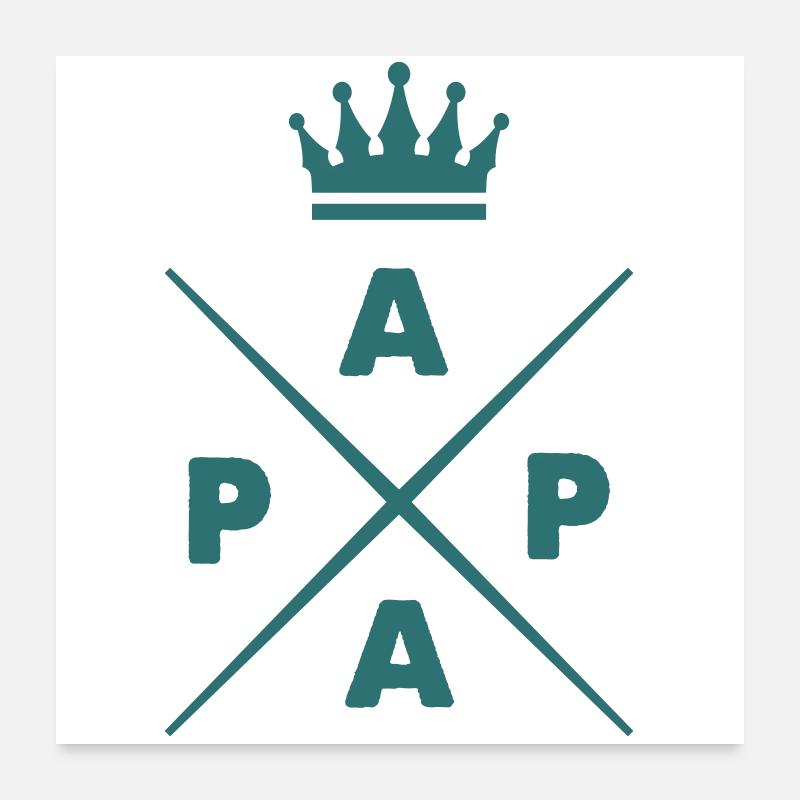 King Papa Poster 24" x 24" (60x60 cm)