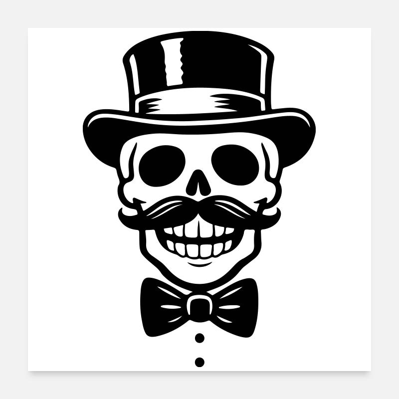 Bachelor Party Skelett Poster 60x60 cm