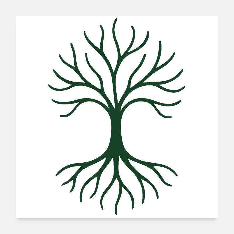 Arbre de Vie - Gaïa Poster 60 x 60 cm