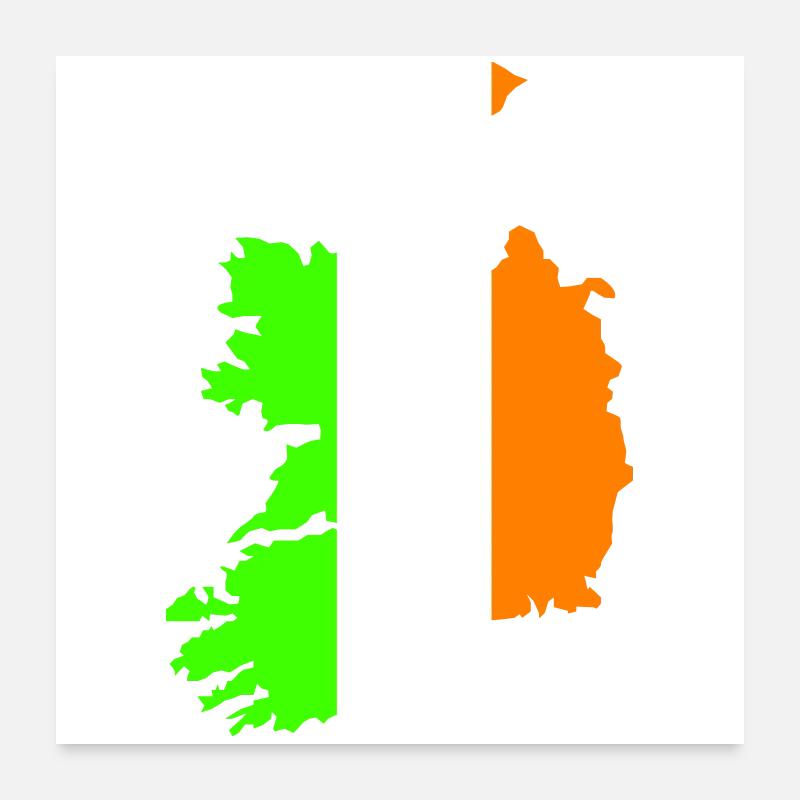 Pays d’Irlande Poster 60 x 60 cm