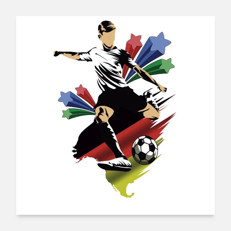 Alemania - Germany - Flags Poster 24" x 24" (60x60 cm)