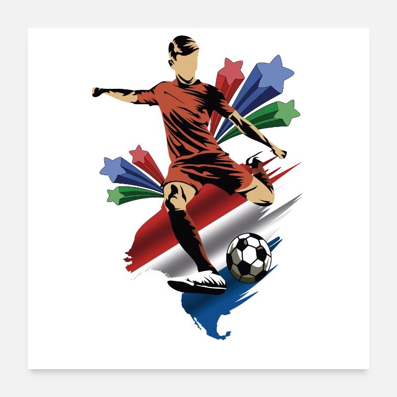 Paises Bajos - Pays-Bas - Drapeaux Poster 60 x 60 cm