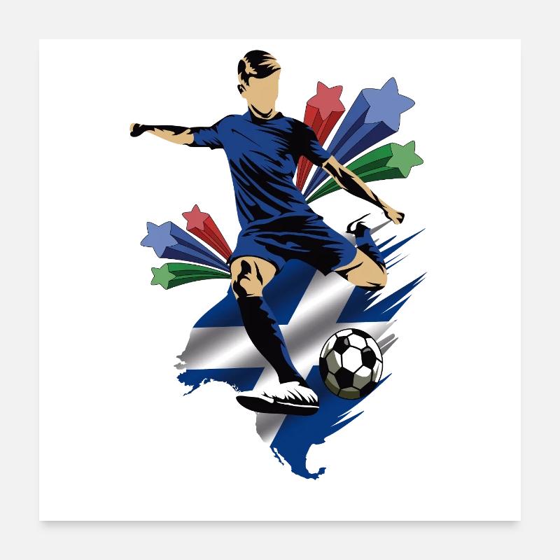 Escocia - Écosse - Drapeaux Poster 60 x 60 cm