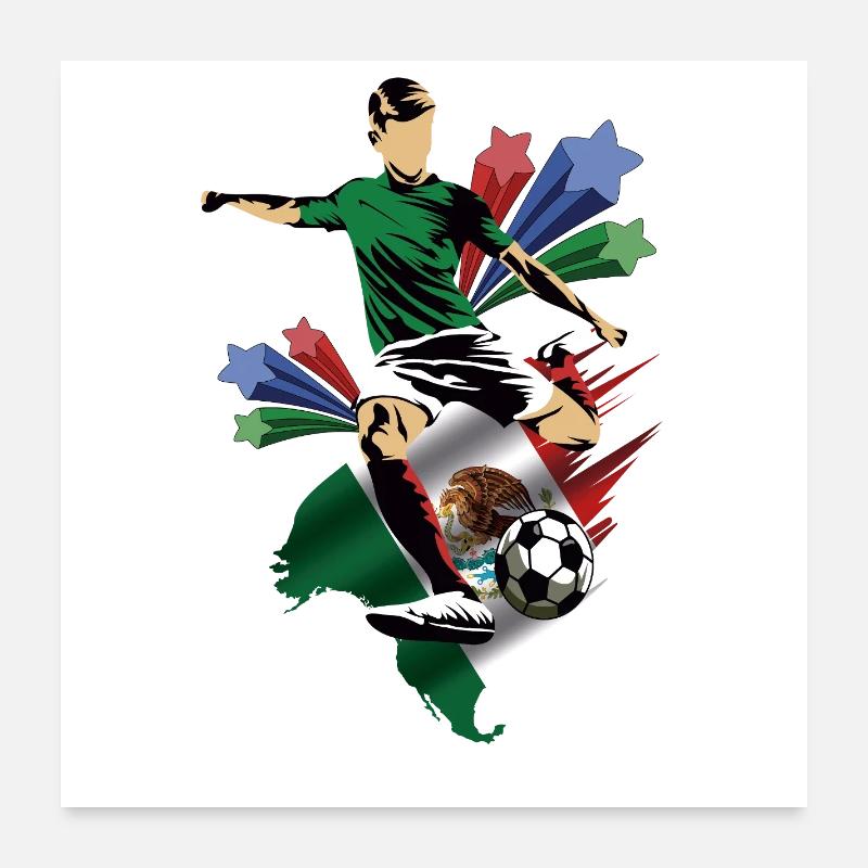 Mexico - Mexico - Flags Poster 24" x 24" (60x60 cm)