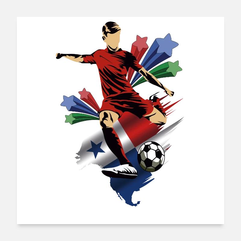 Panama - Panama - Drapeaux Poster 60 x 60 cm