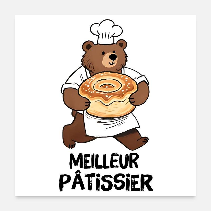 Best Pastry Chef Poster 24" x 24" (60x60 cm)