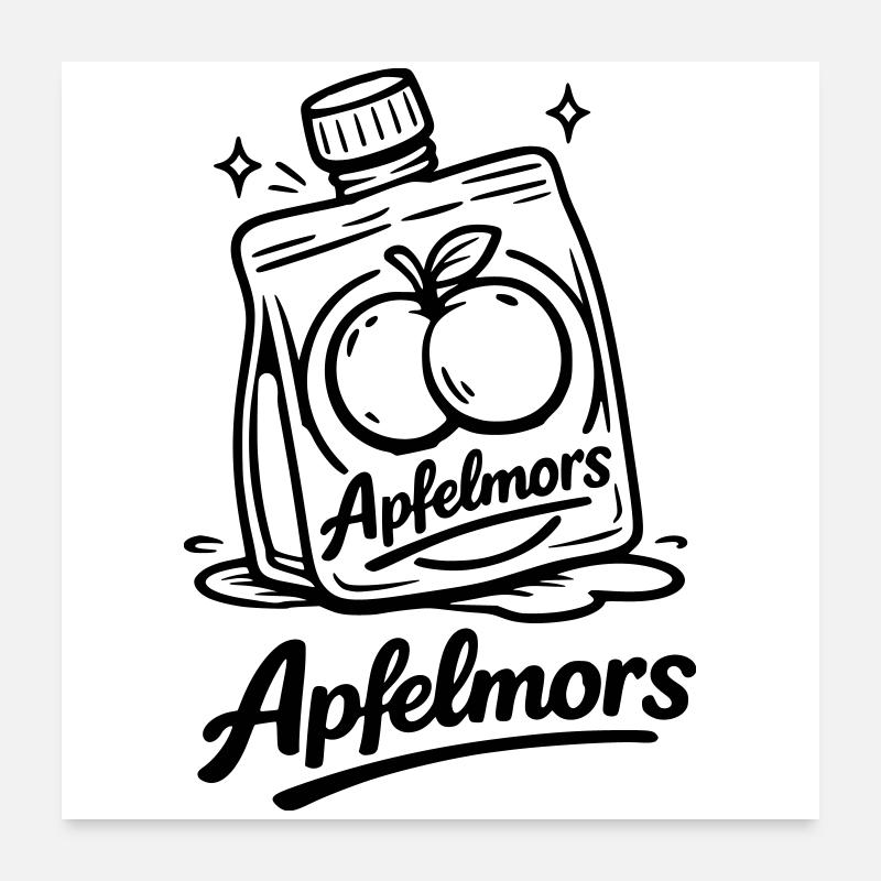 Apple Mors Butt Poster 60 x 60 cm