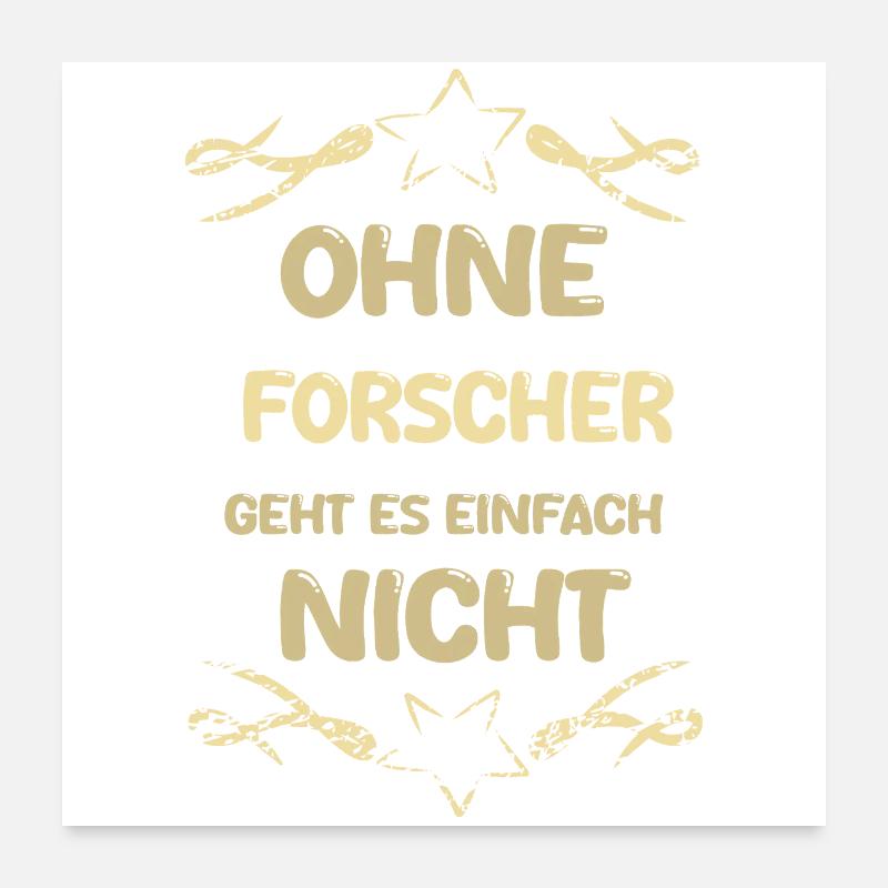 Forscher Poster 60x60 cm