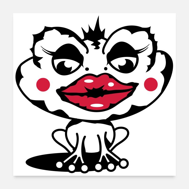A toad with a thick lip Poster 24" x 24" (60x60 cm)