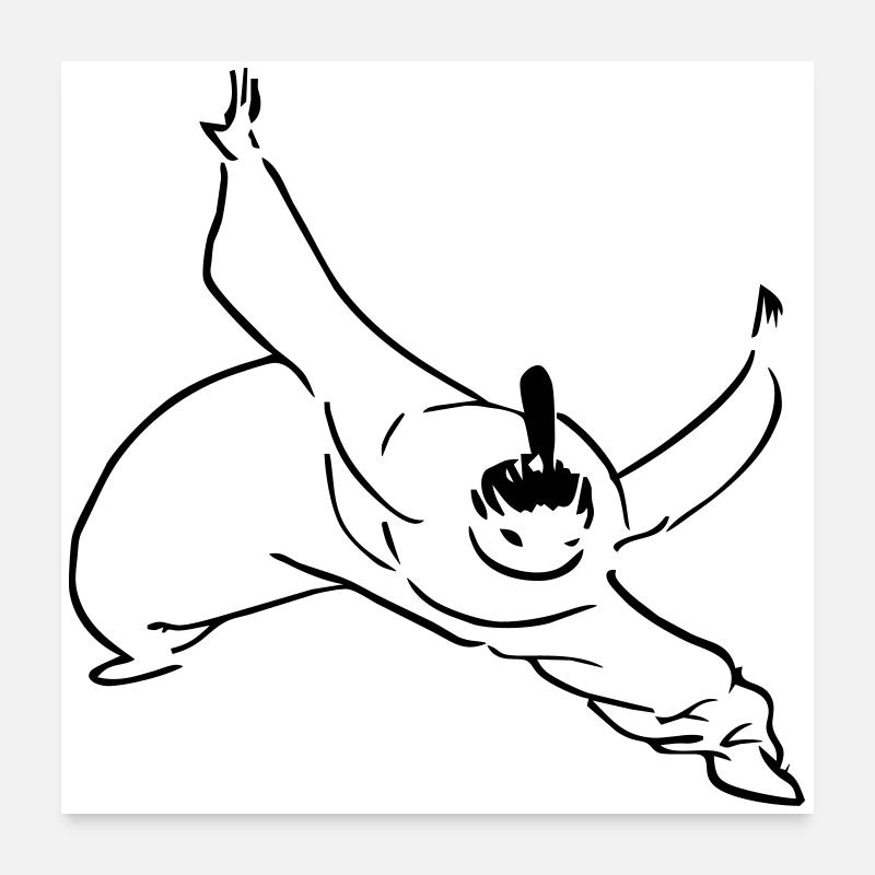 Kung Fu Poster 24" x 24" (60x60 cm)