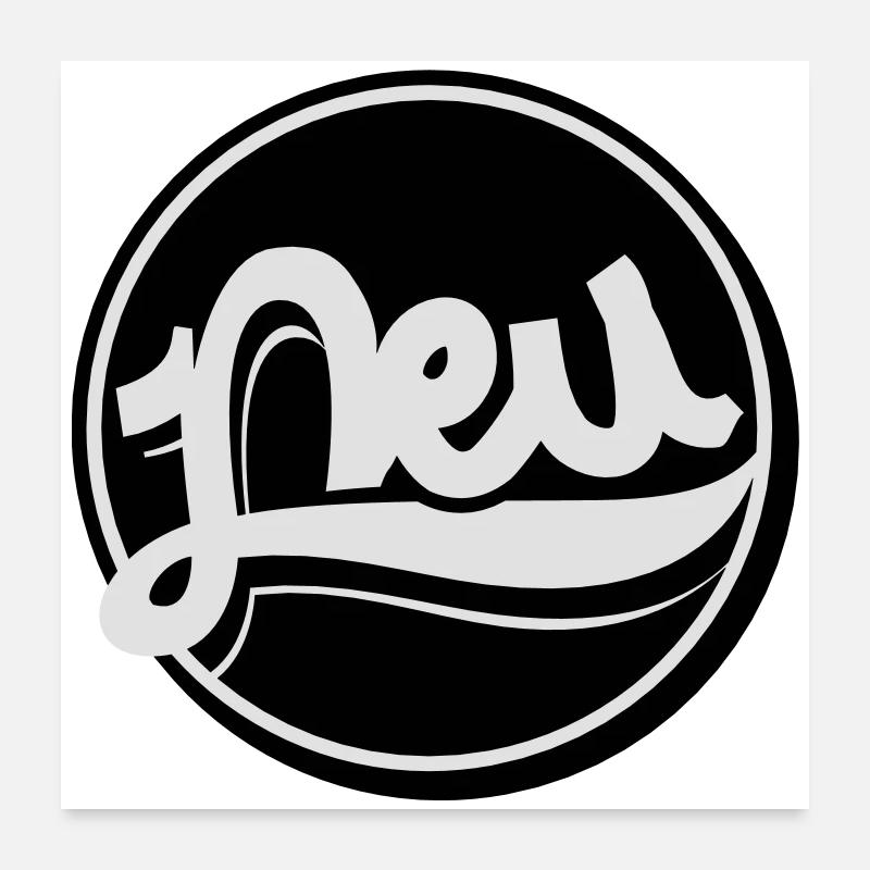 New Button Poster 24" x 24" (60x60 cm)