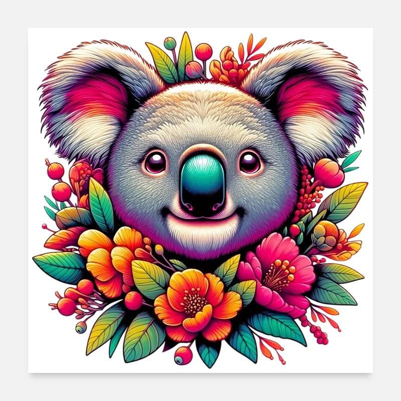 Koala Poster 60 x 60 cm
