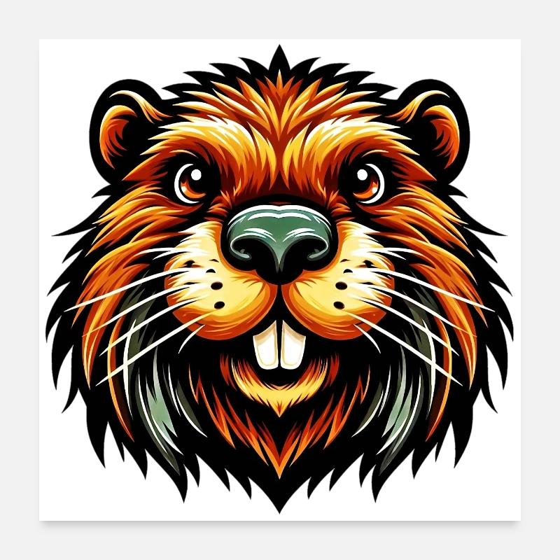 Castor Poster 60 x 60 cm