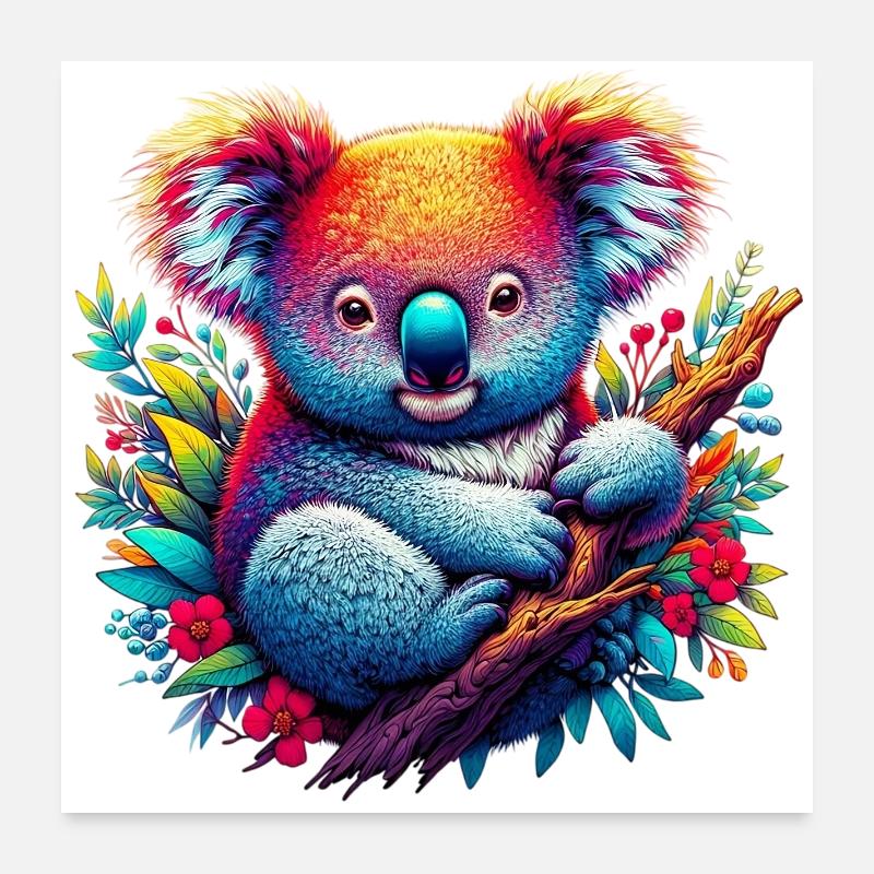 Koala Poster 60 x 60 cm