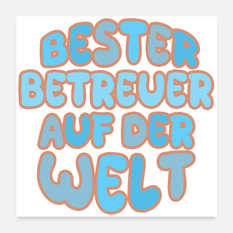 Cadeau pour aidant Poster 60 x 60 cm