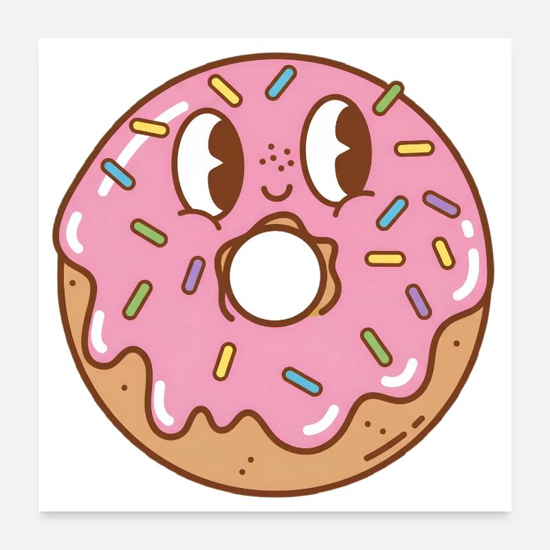 Donut Poster 60x60 cm
