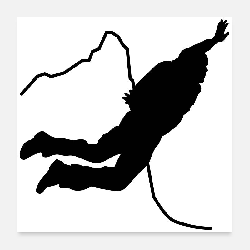 BASE jumping Poster 60x60 cm