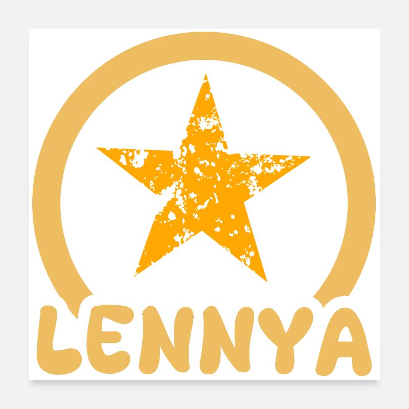 Lennya als Vorname Poster 60x60 cm