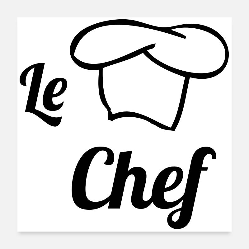 Chef - Kitchen - Cook Poster 24" x 24" (60x60 cm)