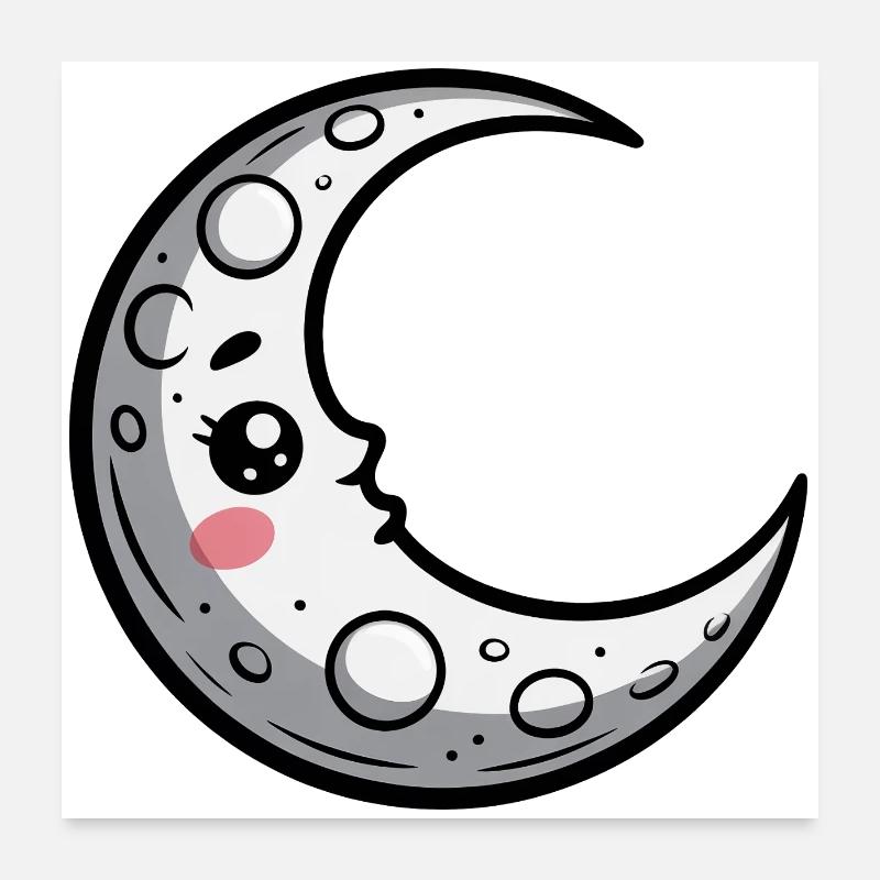 Lune Poster 60 x 60 cm