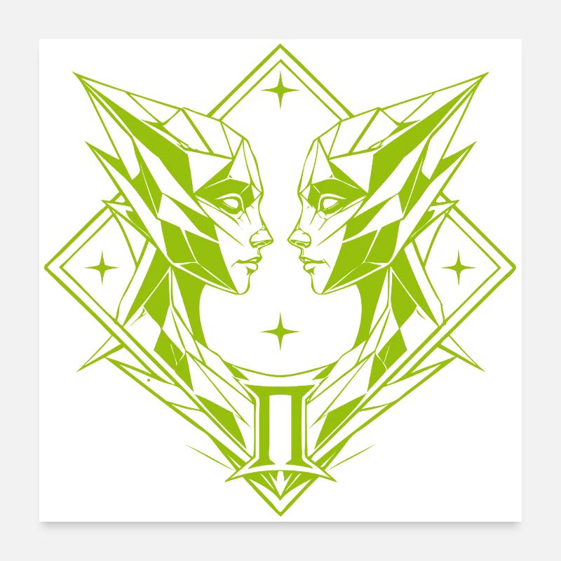 Gemini – Duality & Balance Poster 24" x 24" (60x60 cm)