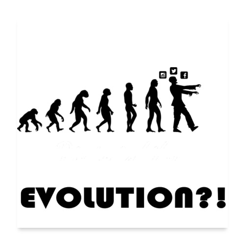 Evolution social media - Poster 60x60 cm