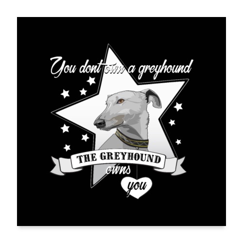 The Greyhound - Poster 60x60 cm