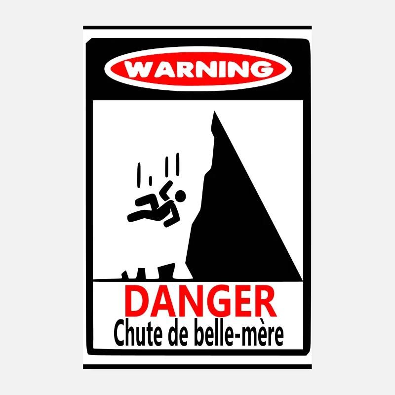 Avertissement Chute de Belle-Mère  Poster 20 x 30 cm