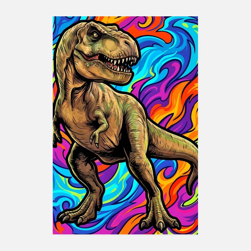 dinosaur Poster 8" x 12" (20x30 cm)