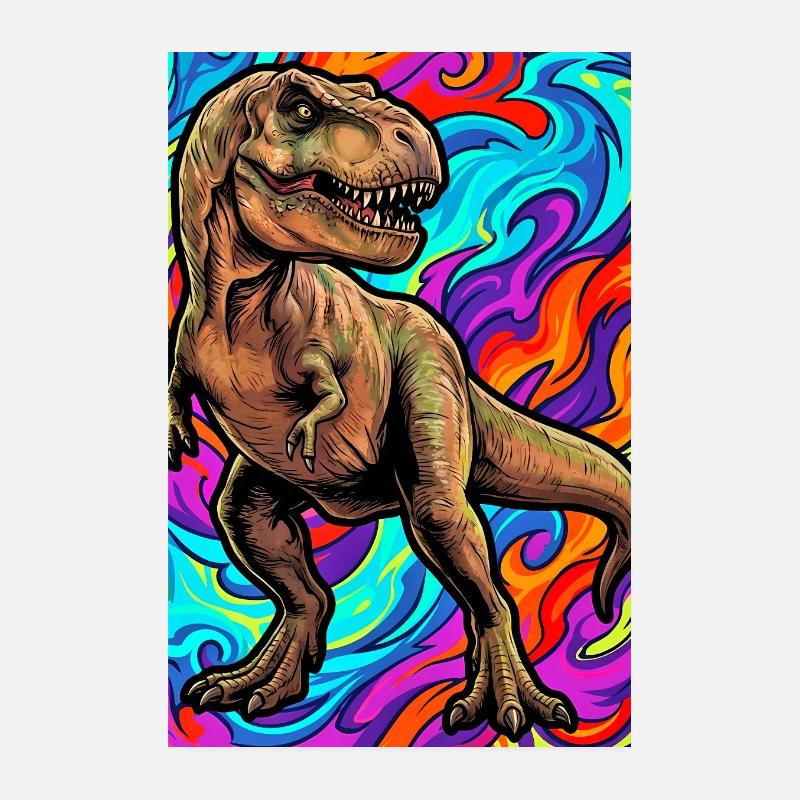 dinosaur Poster 8" x 12" (20x30 cm)