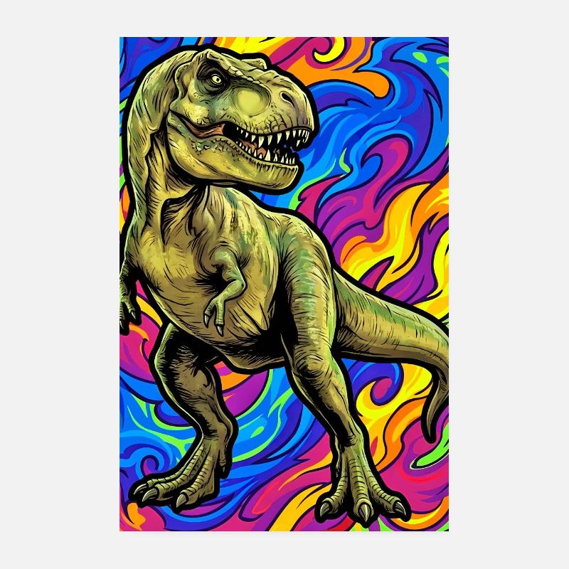 dinosaur Poster 8" x 12" (20x30 cm)