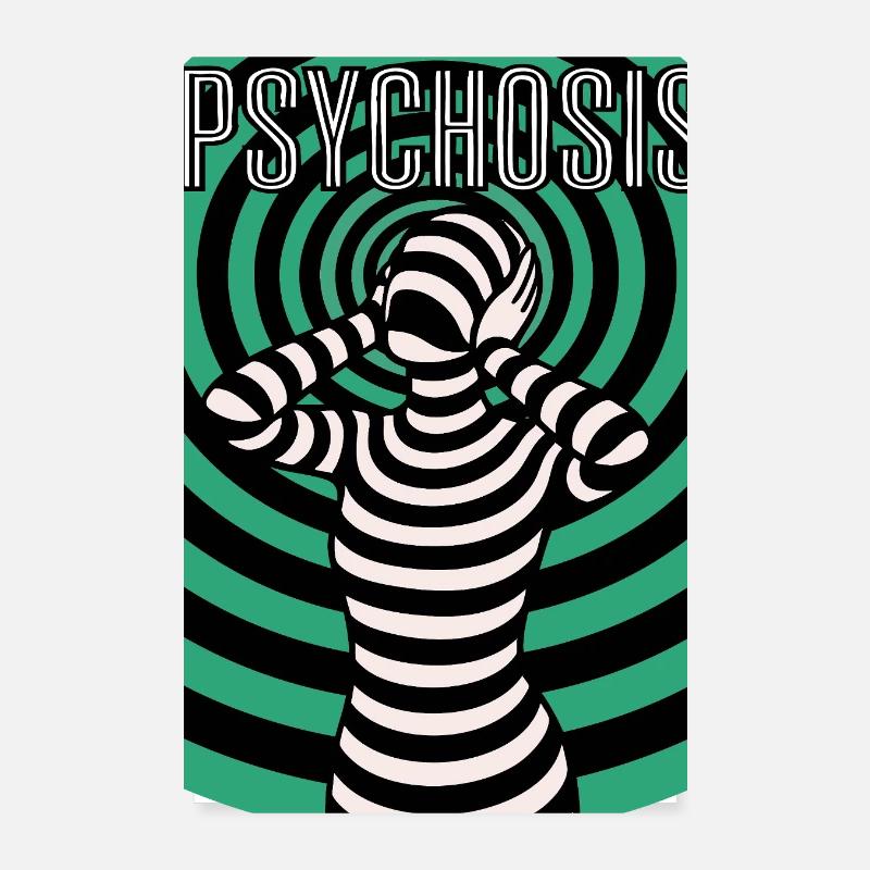 Psychedelic Psyche, Hypnos, Hallucination Poster 8" x 12" (20x30 cm)