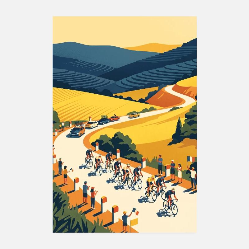 Étape d’or — Souvenir du cyclisme Poster 20 x 30 cm